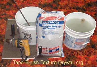 how to mix drywall mud